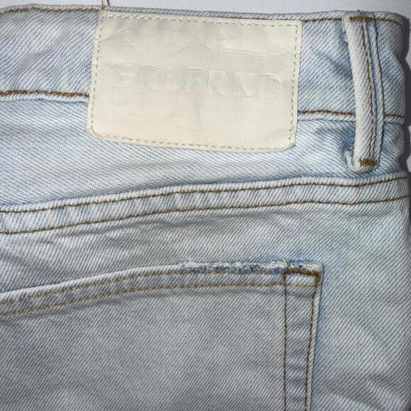 GRLFRND White Helena Shorts Size 26 Distressed Button Fly Super Short n’ Sweet - Picture 10 of 14